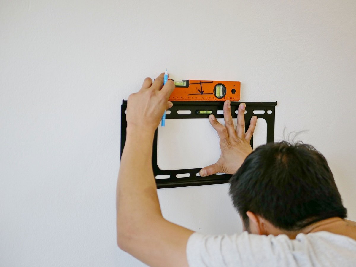 mounting tv on plaster wall with brick